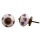 Purple Heart Ceramic Knob